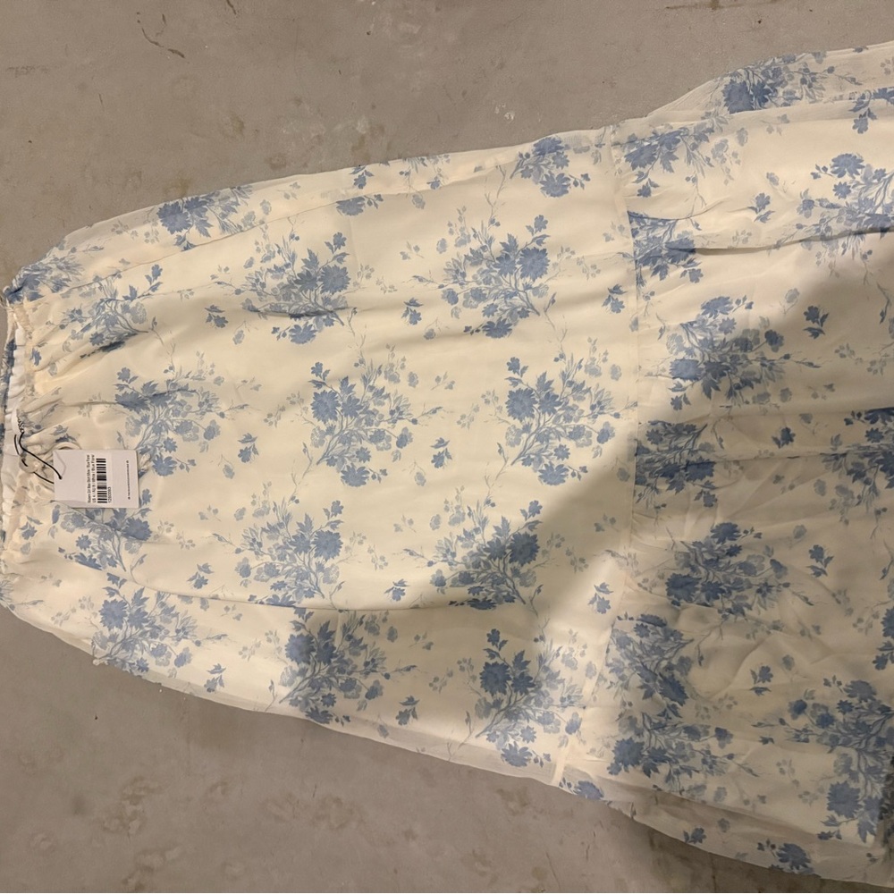 Princess Polly Blue Floral Skirt